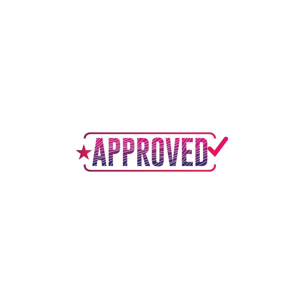 approved, stamp,colorful approved sign vector