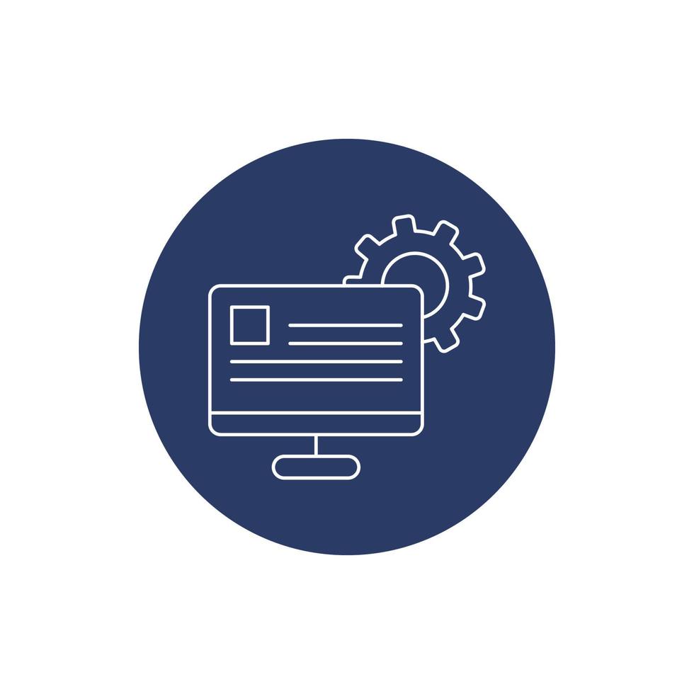 digital media configuration icon vector