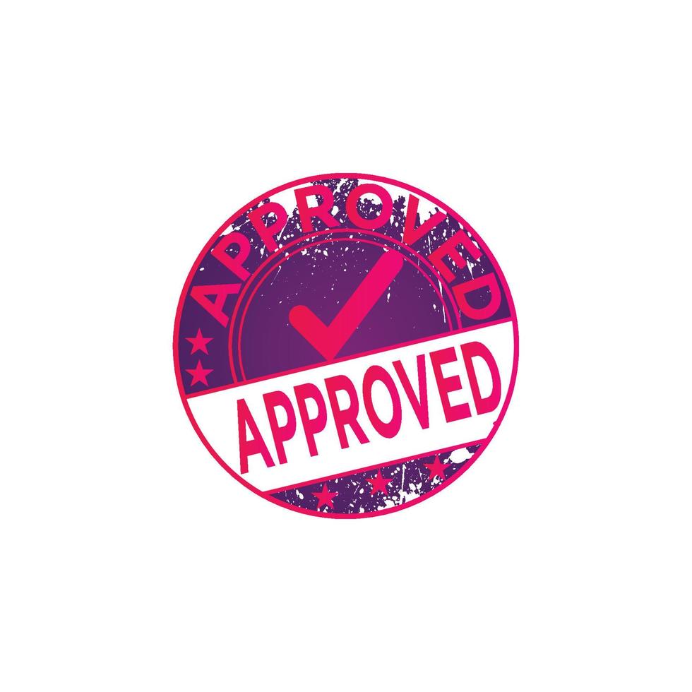 approved, stamp,colorful approved sign vector