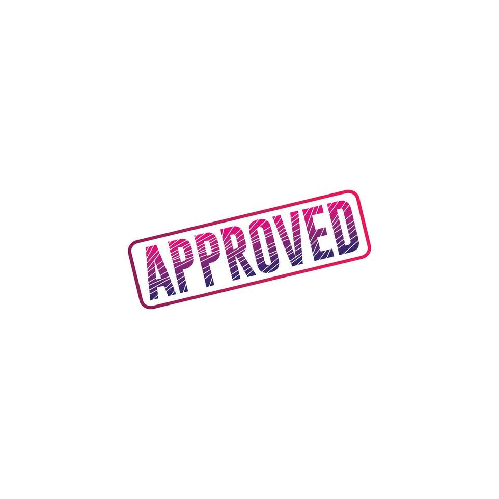 approved, stamp,colorful approved sign vector