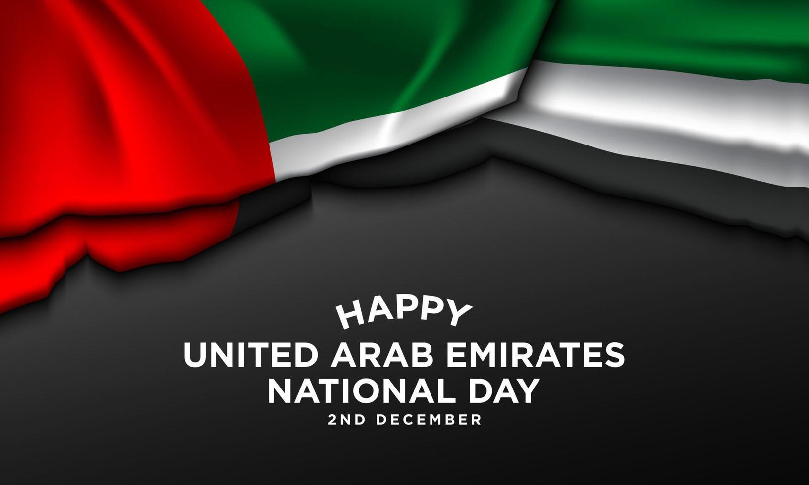 United Arab Emirates National Day Background Design. vector