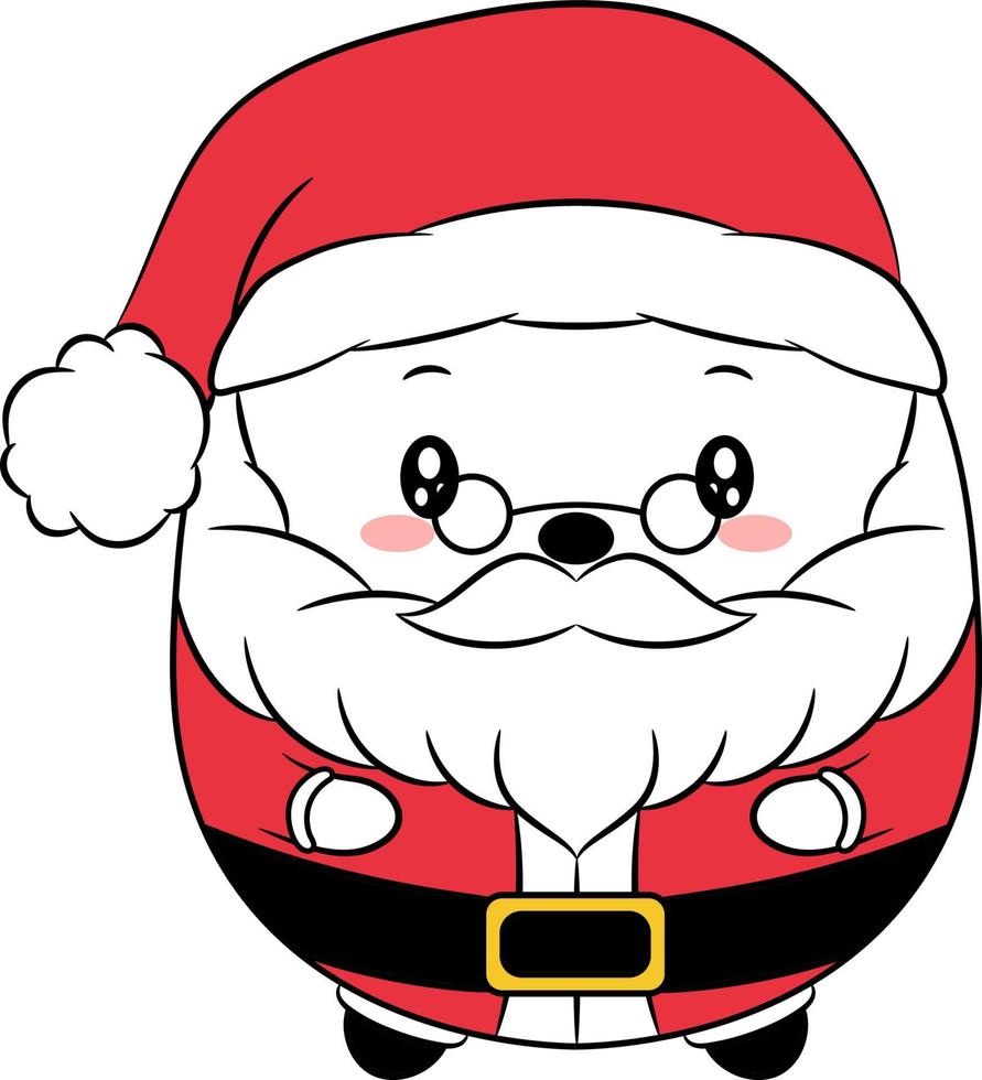 Christmas cute Santa drawing 5614721 Vector Art at Vecteezy