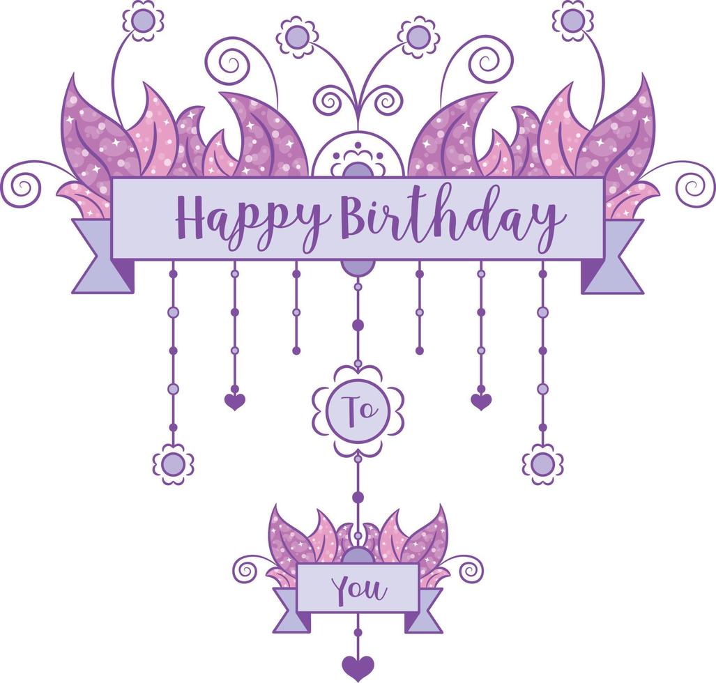 Happy Birthday cute drawing colorful card 5615510 Vector Art at Vecteezy
