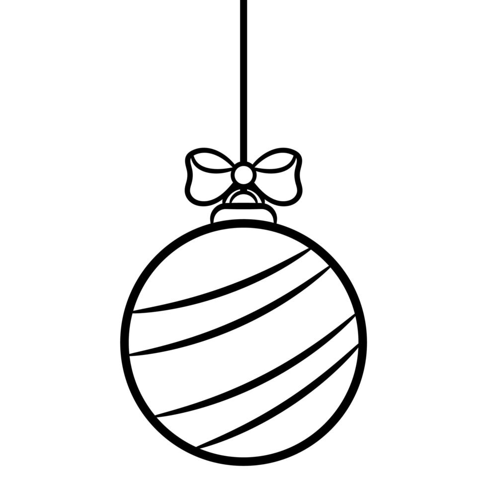 Christmas ornament drawing sketch for coloring 5615613 Vector Art at