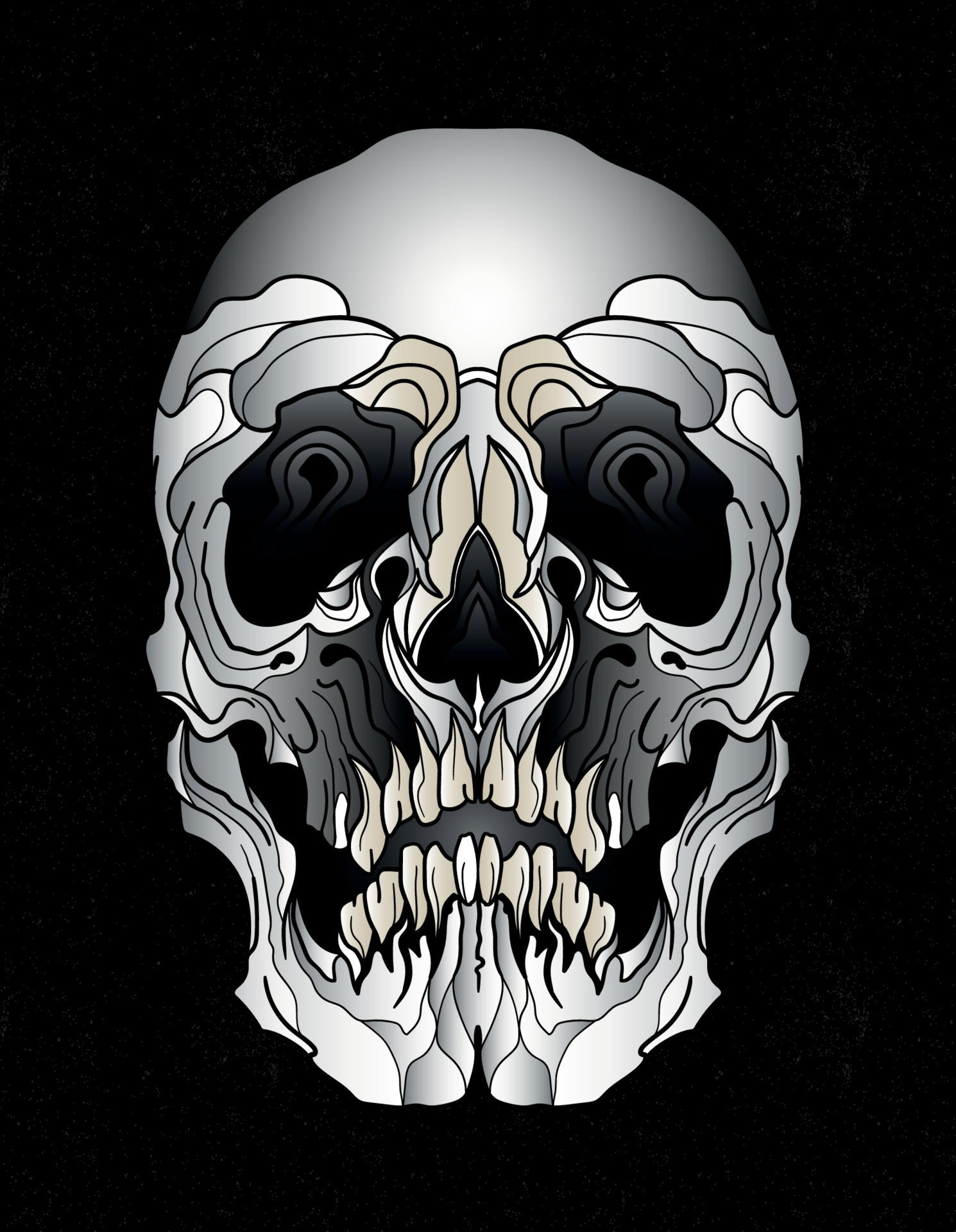 Aggregate 55+ neo trad skull tattoo in.cdgdbentre