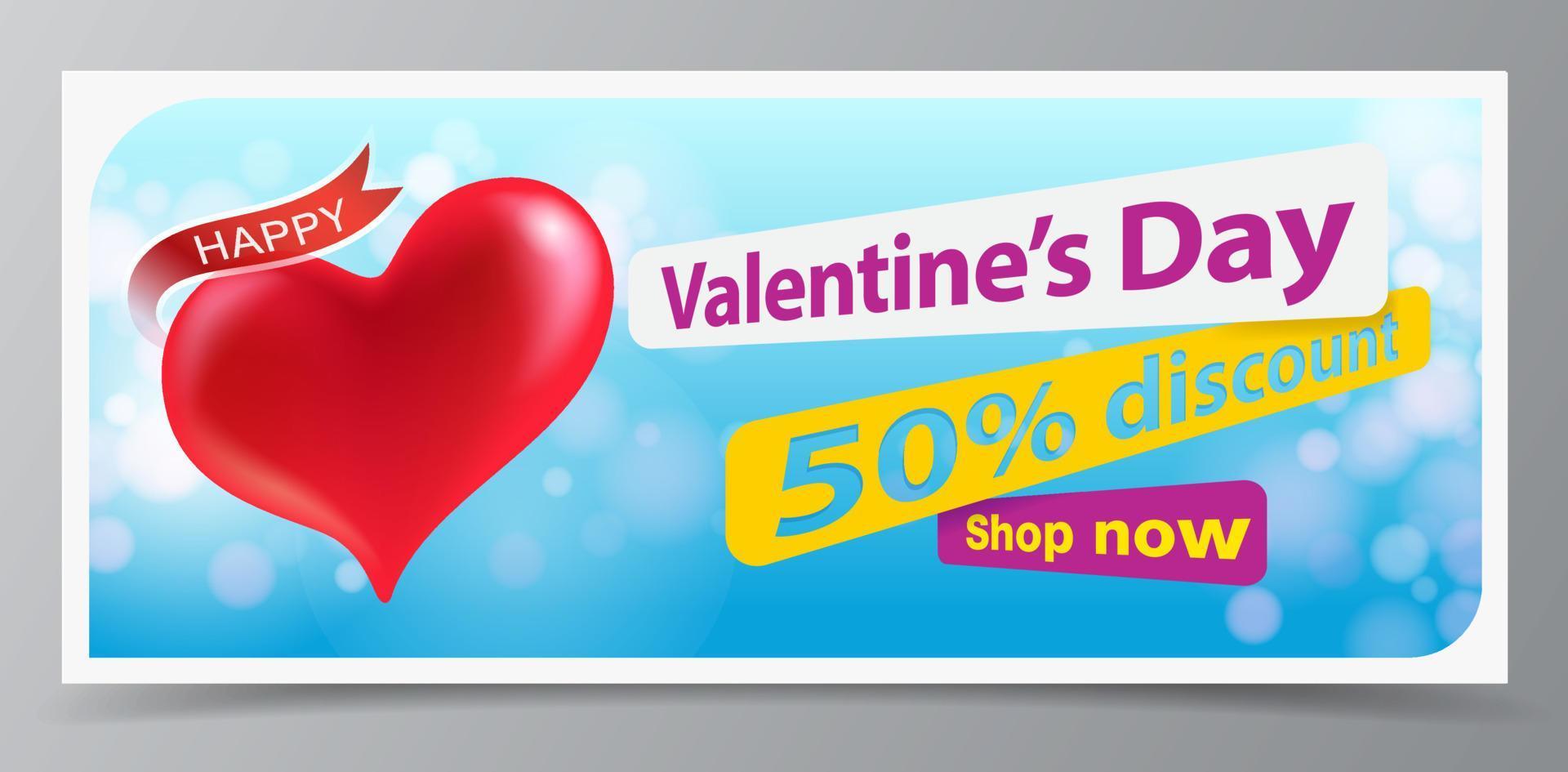 Welcome to the Heart of Love Festival with red hearts and coupon designs. Valentine's Day discount. For the job , flyer, brochure, banner, card, poster, web. vector