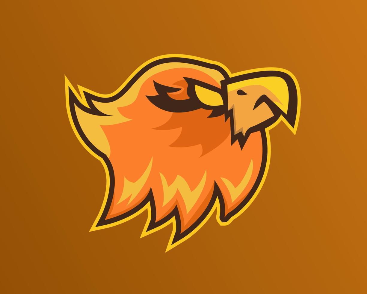 diseño de ilustración vectorial de la plantilla de logotipo de phoenix esport para su negocio o empresa vector