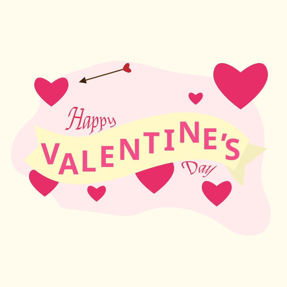 Illustration vector design of valentine's day background