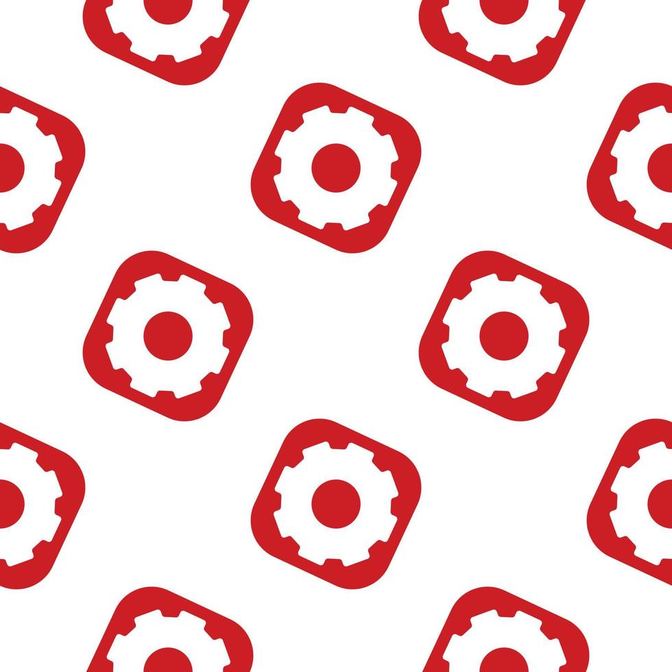 gear seamless pattern. Flat vector wallpaper. machine backdrop