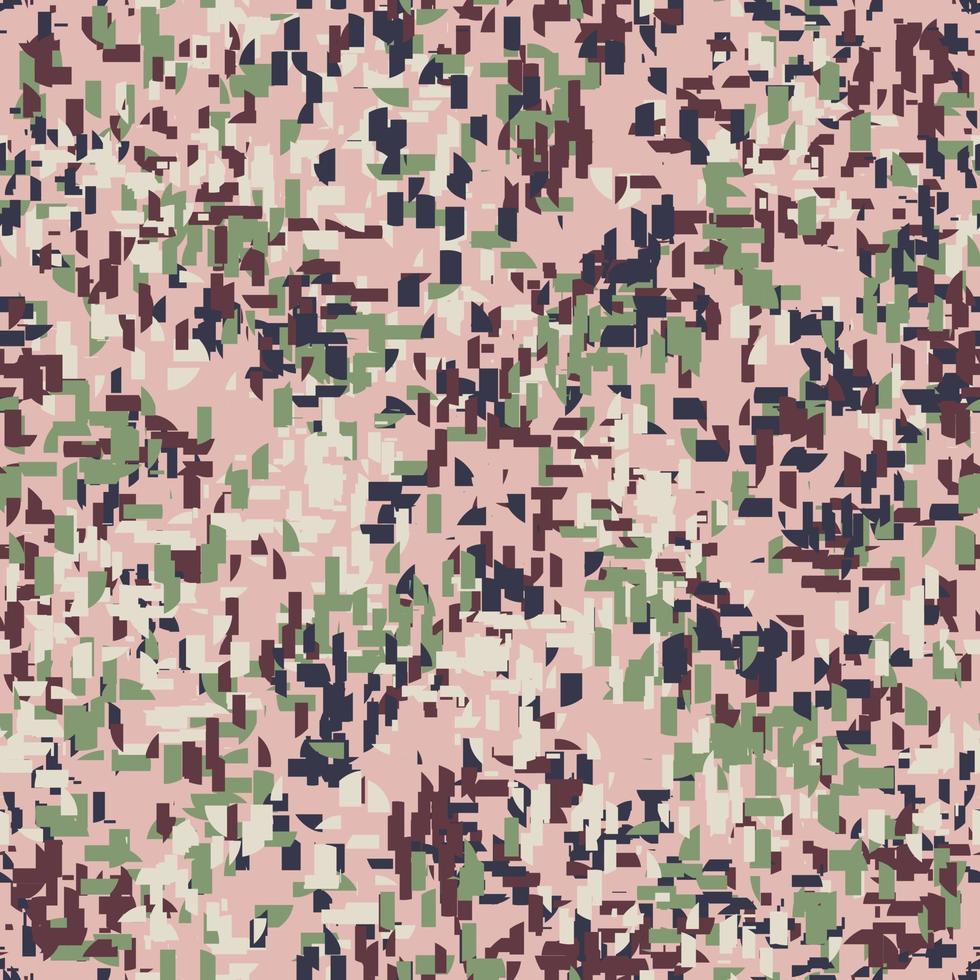 Pixel camouflage seamless pattern. Military camouflage endless wallpaper vector