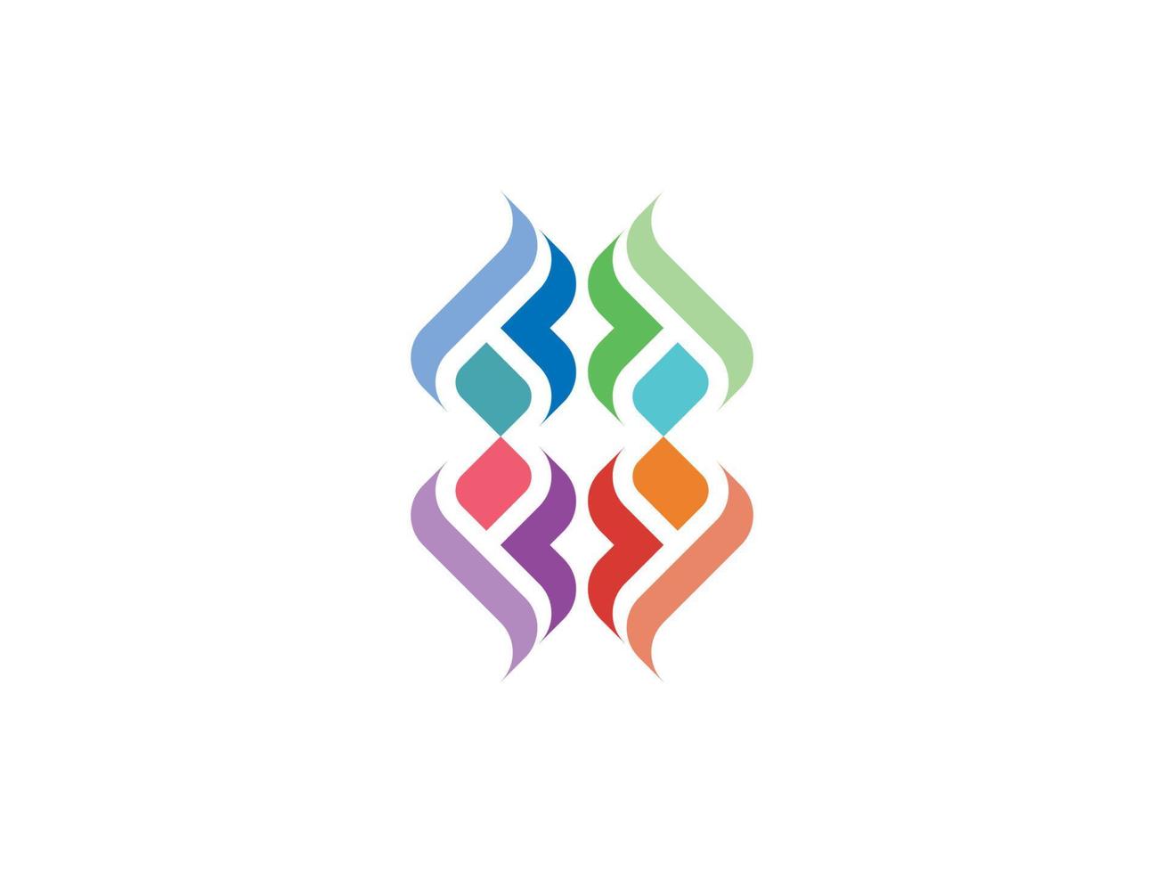 vector de diseño de plantilla de logotipo abstracto colorido gratis
