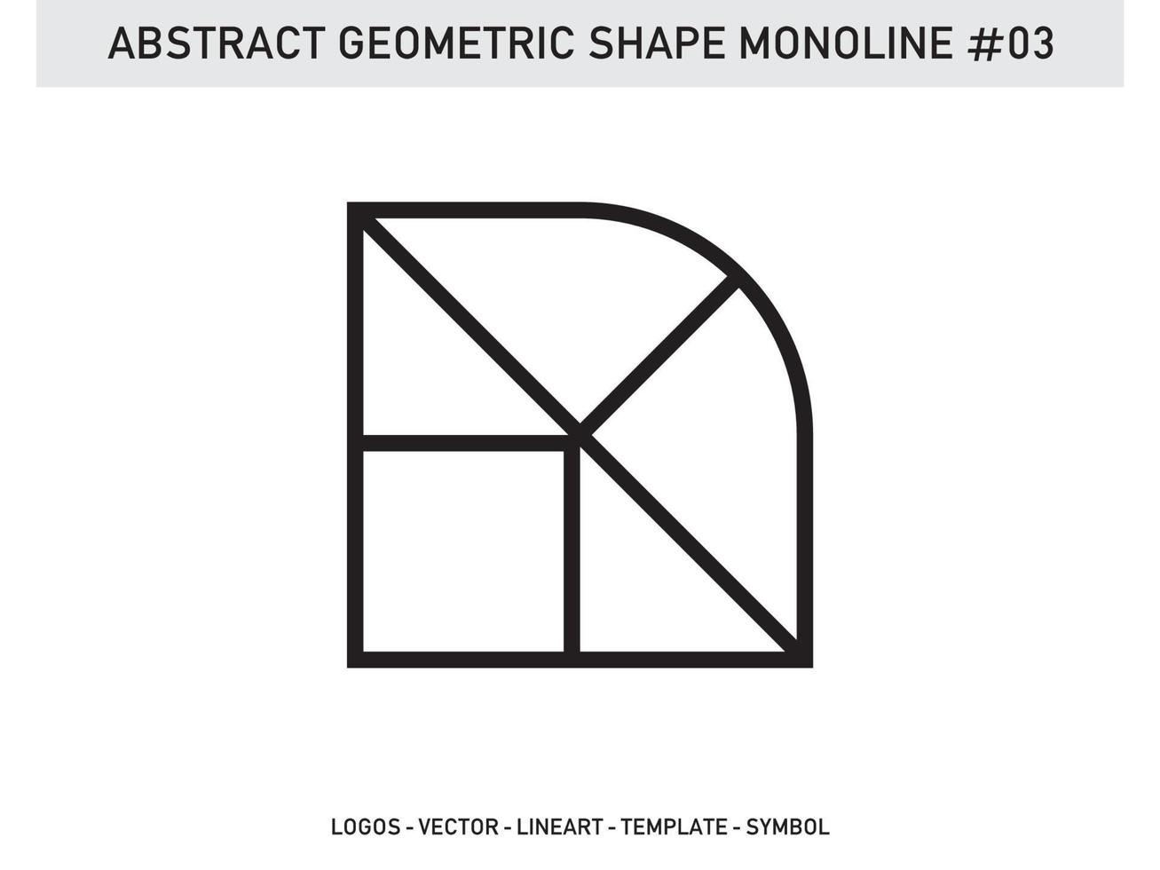 Tile Design Abstract Geometric Shape Monoline Vector Free