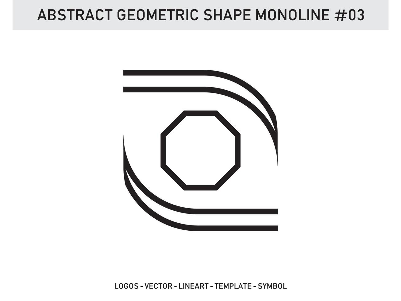 Tile Design Abstract Geometric Shape Monoline Vector Free