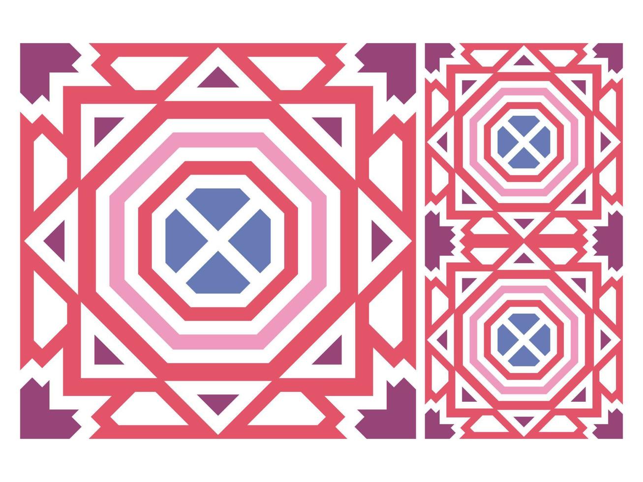 vector libre de forma abstracta geométrica colorida de patrones sin fisuras