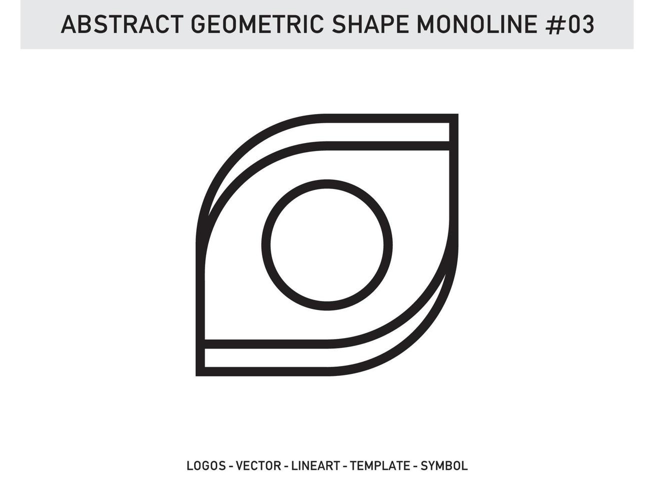 Tile Design Abstract Geometric Shape Monoline Vector Free