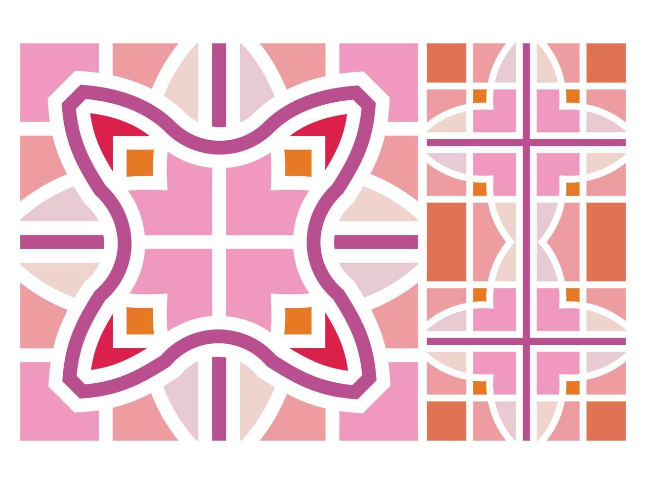 Modern Seamless Pattern Colorful Design Tile Motif Free Vector