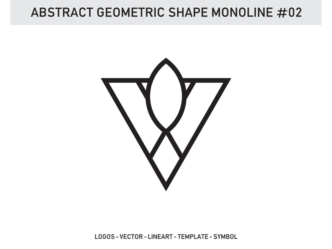 Tile Design Abstract Geometric Shape Monoline Vector Free