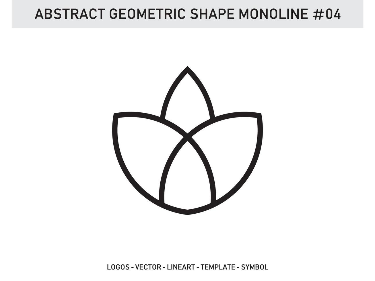 Tile Design Abstract Geometric Shape Monoline Vector Free