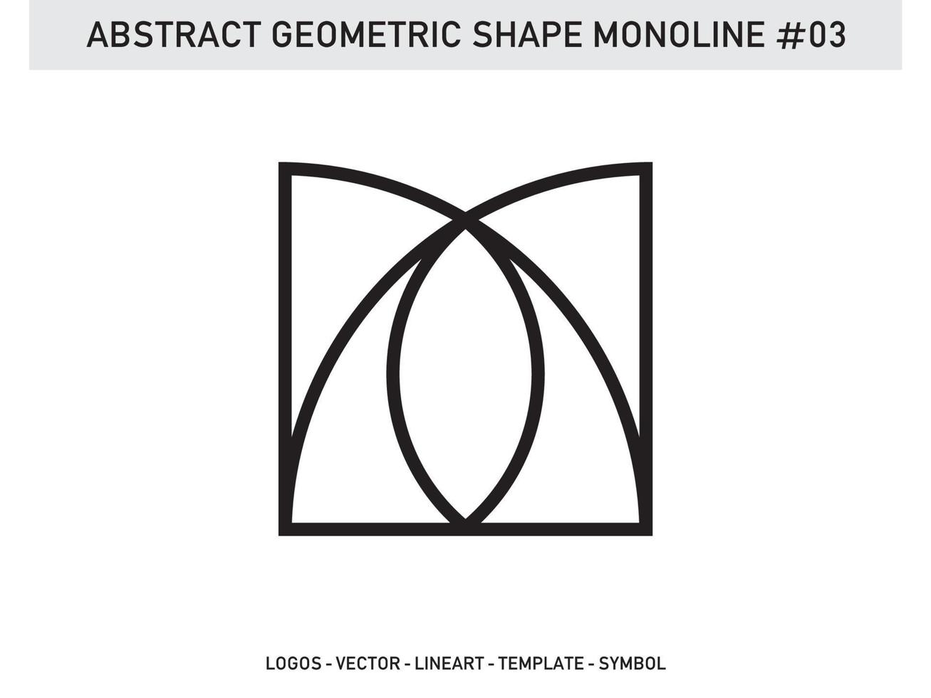 Tile Design Abstract Geometric Shape Monoline Vector Free