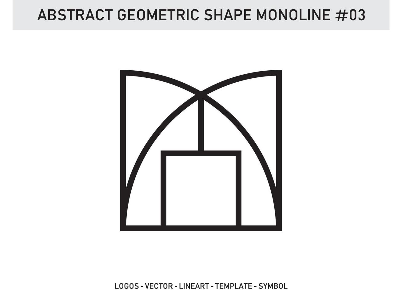 Tile Design Abstract Geometric Shape Monoline Vector Free