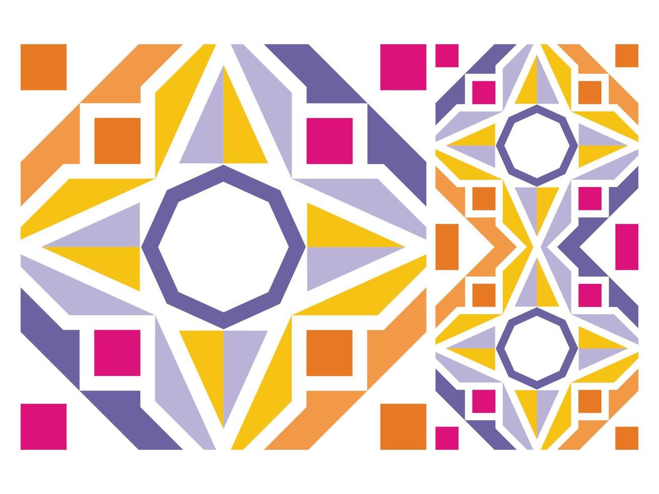 Seamless Pattern Colorful Geometric Abstract Shape Free Vector