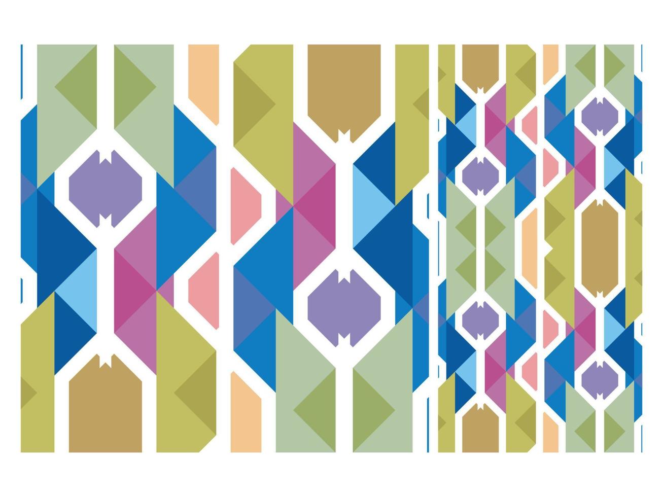 vector libre de forma abstracta geométrica colorida de patrones sin fisuras