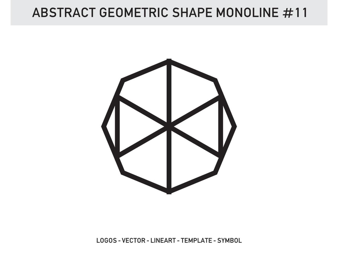 Monoline Lineart Geometric Abstract Shape Pattern Seamless Free vector