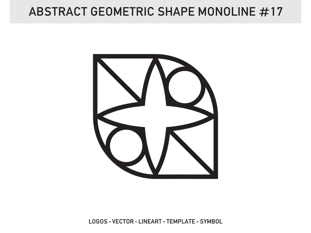 Modern Monoline Gemetric Shape Lineart Tile Design vector