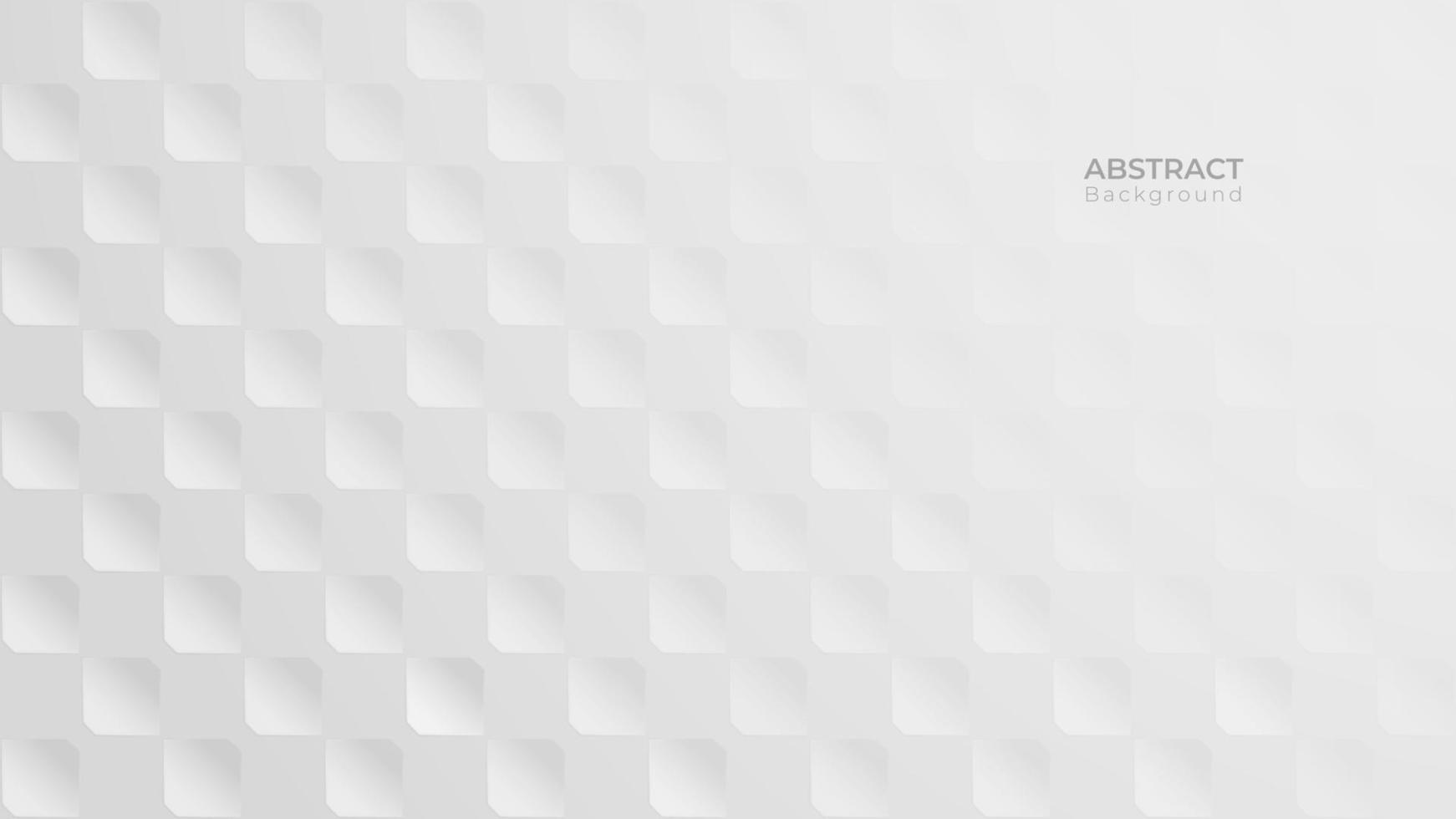 Abstract 3d modern square background. White and grey geometric pattern texture. vector art illustration