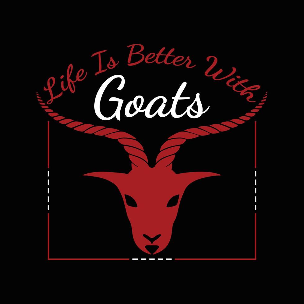 Goat T Shirt Design vector
