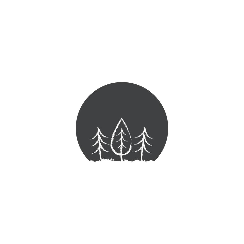 logotipo de textura de árbol vector