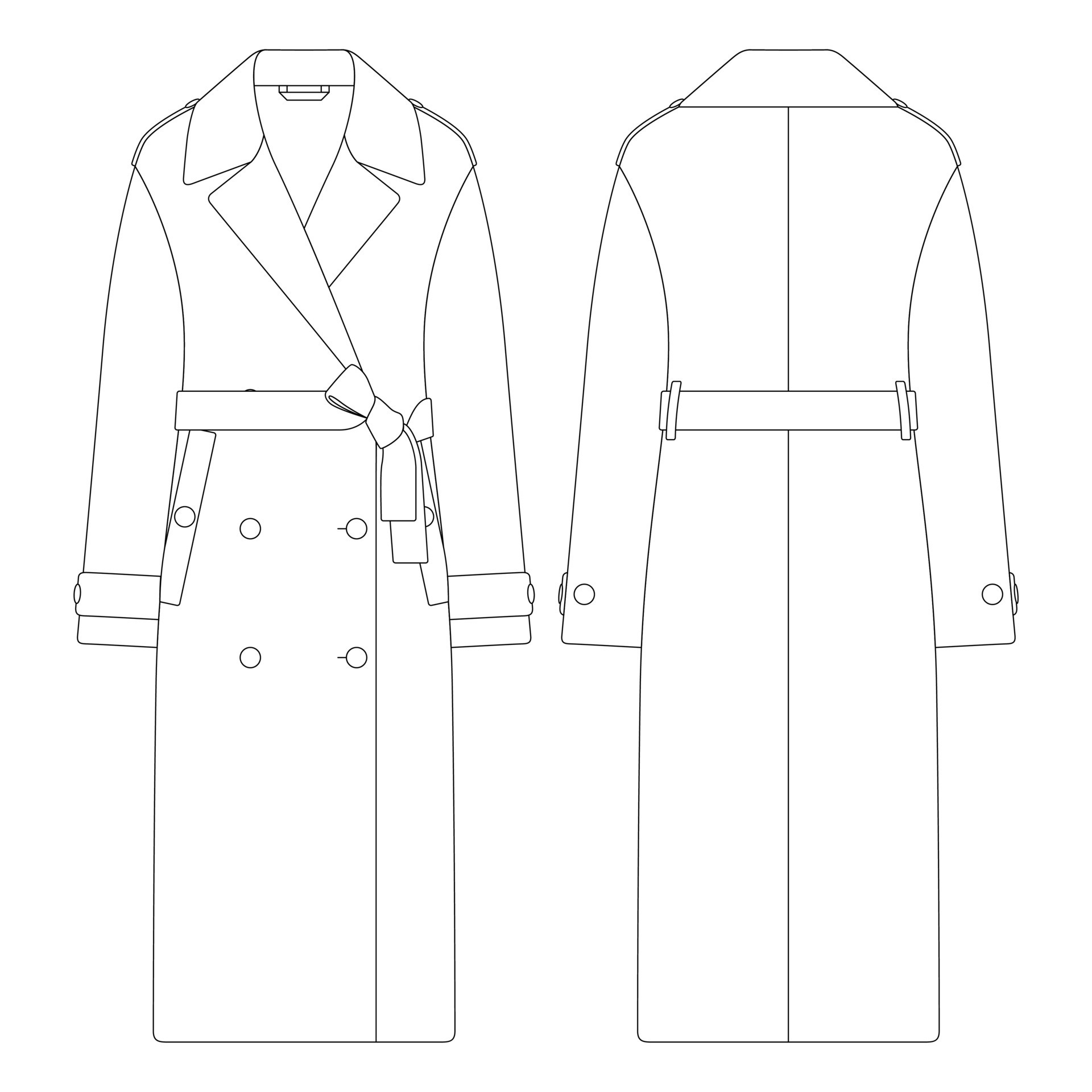 Fashion Coat Sketch - Etsy Singapore