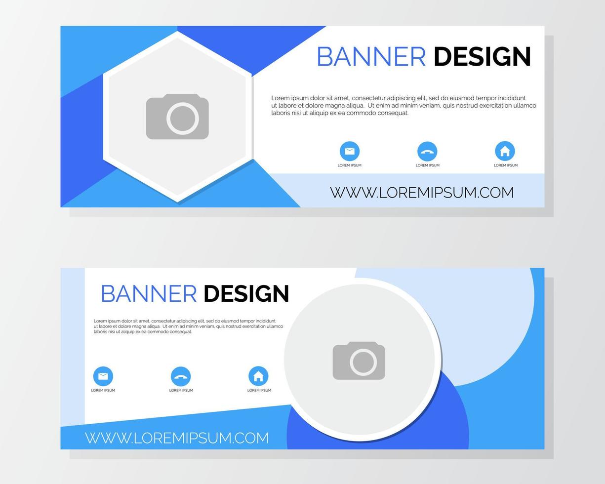 Illustration vector design of banner template for business