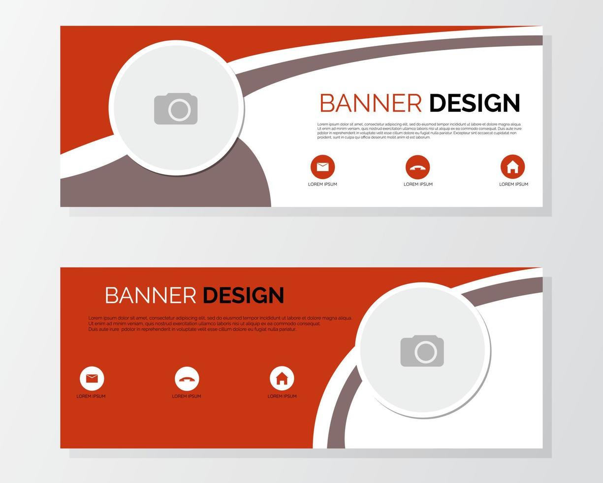 Illustration vector design of banner template for business