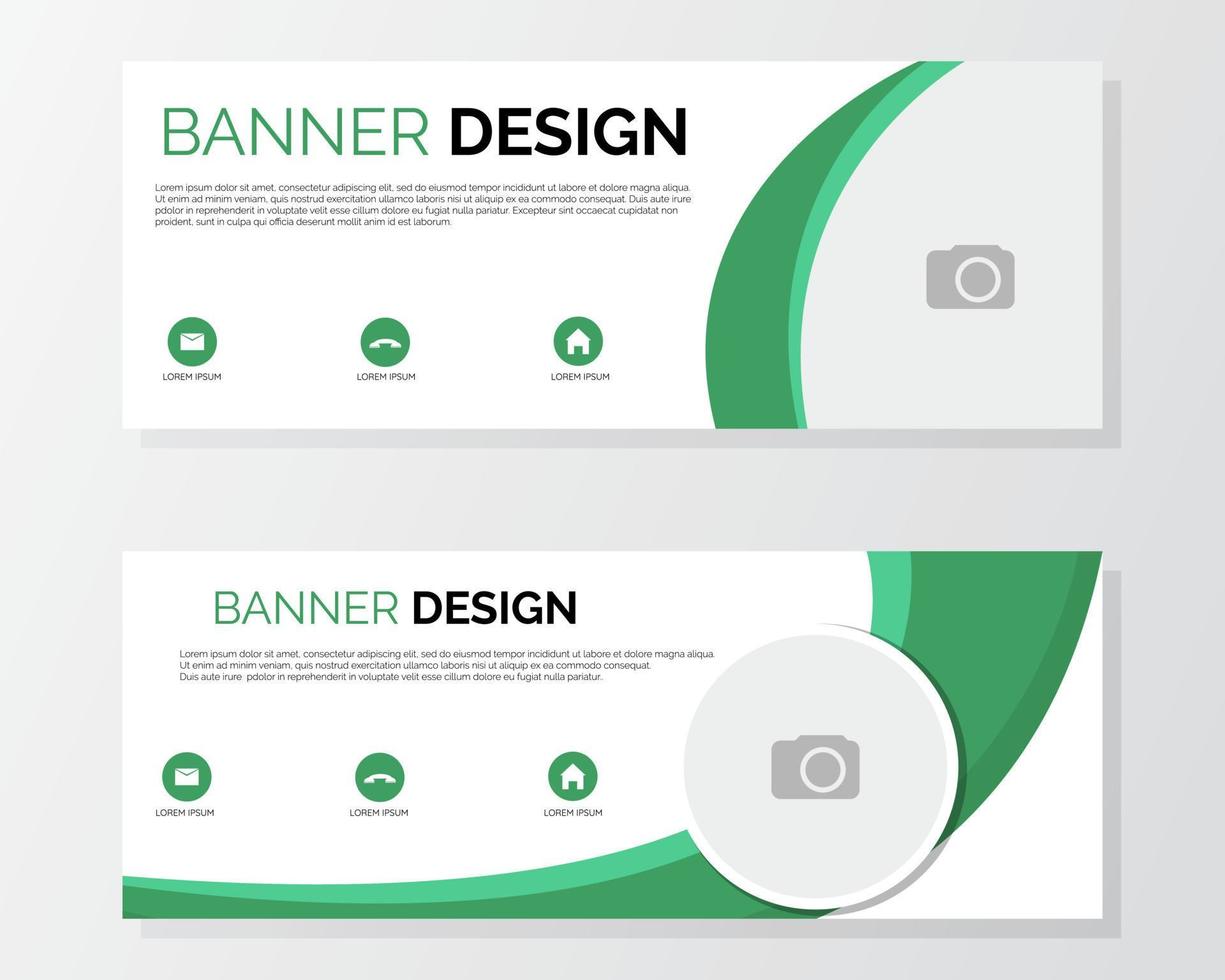 Illustration vector design of banner template for business