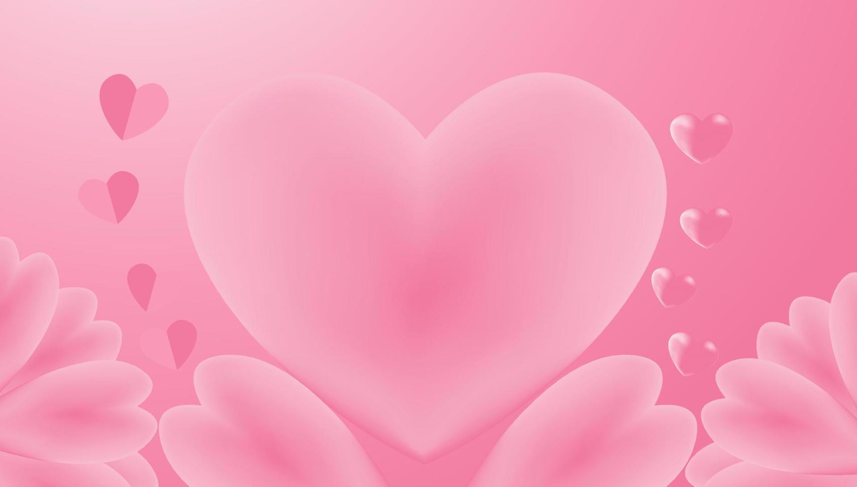 reallstic valentine's day background vector