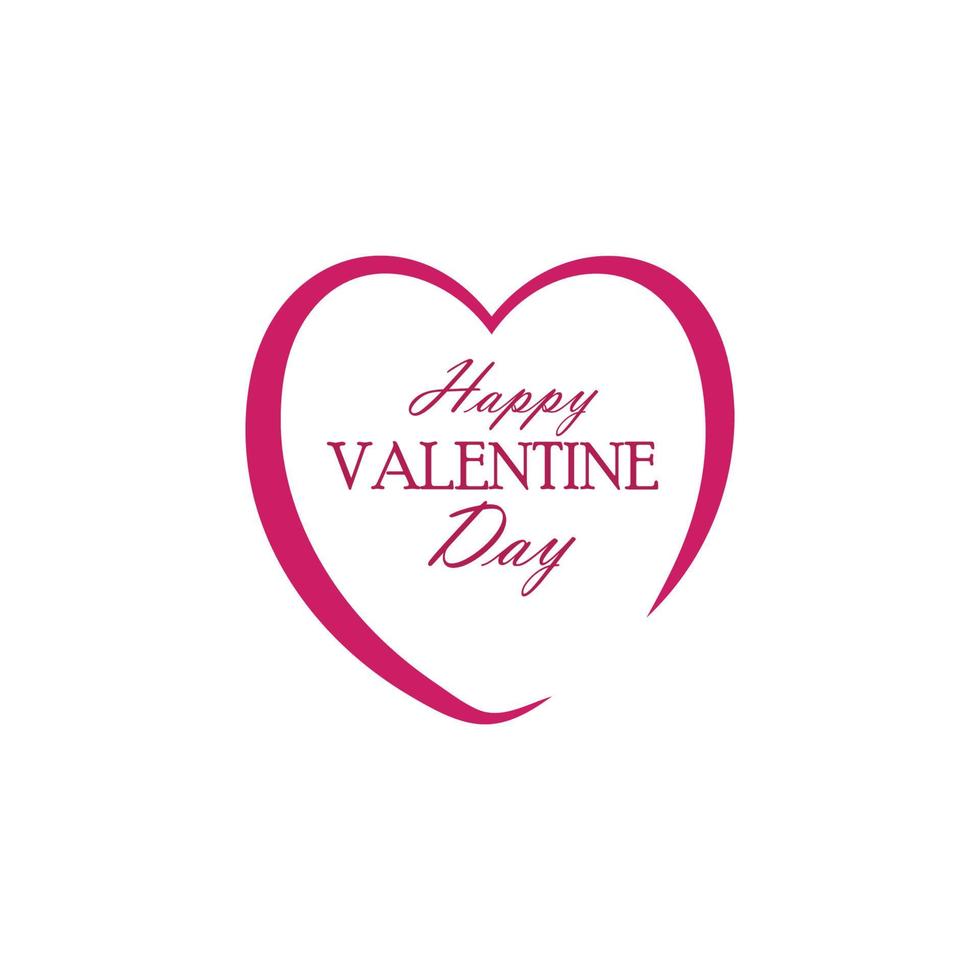 Valentines day logo vector