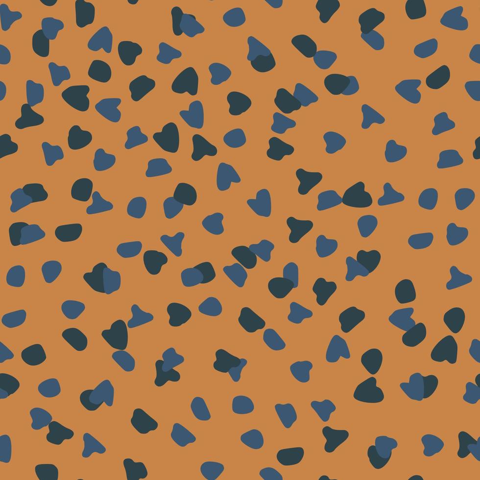 animales abstractos manchan patrones sin fisuras. Fondo de pantalla sin fin de formas aleatorias. lindo fondo punteado. vector