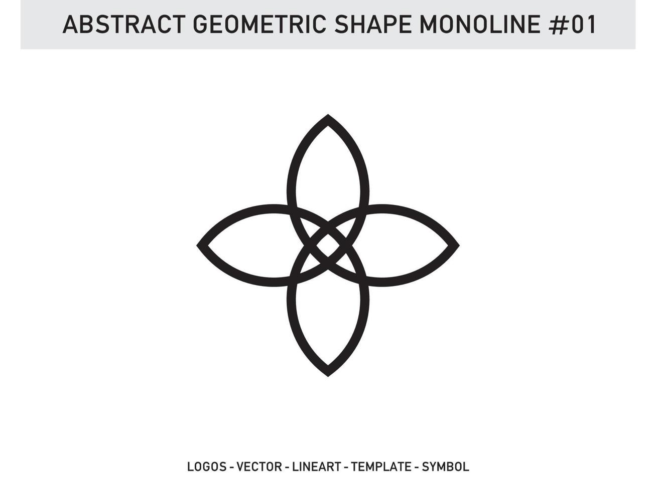 patrón de diseño de mosaico monoline de forma geométrica abstracta sin costura pro gratis vector