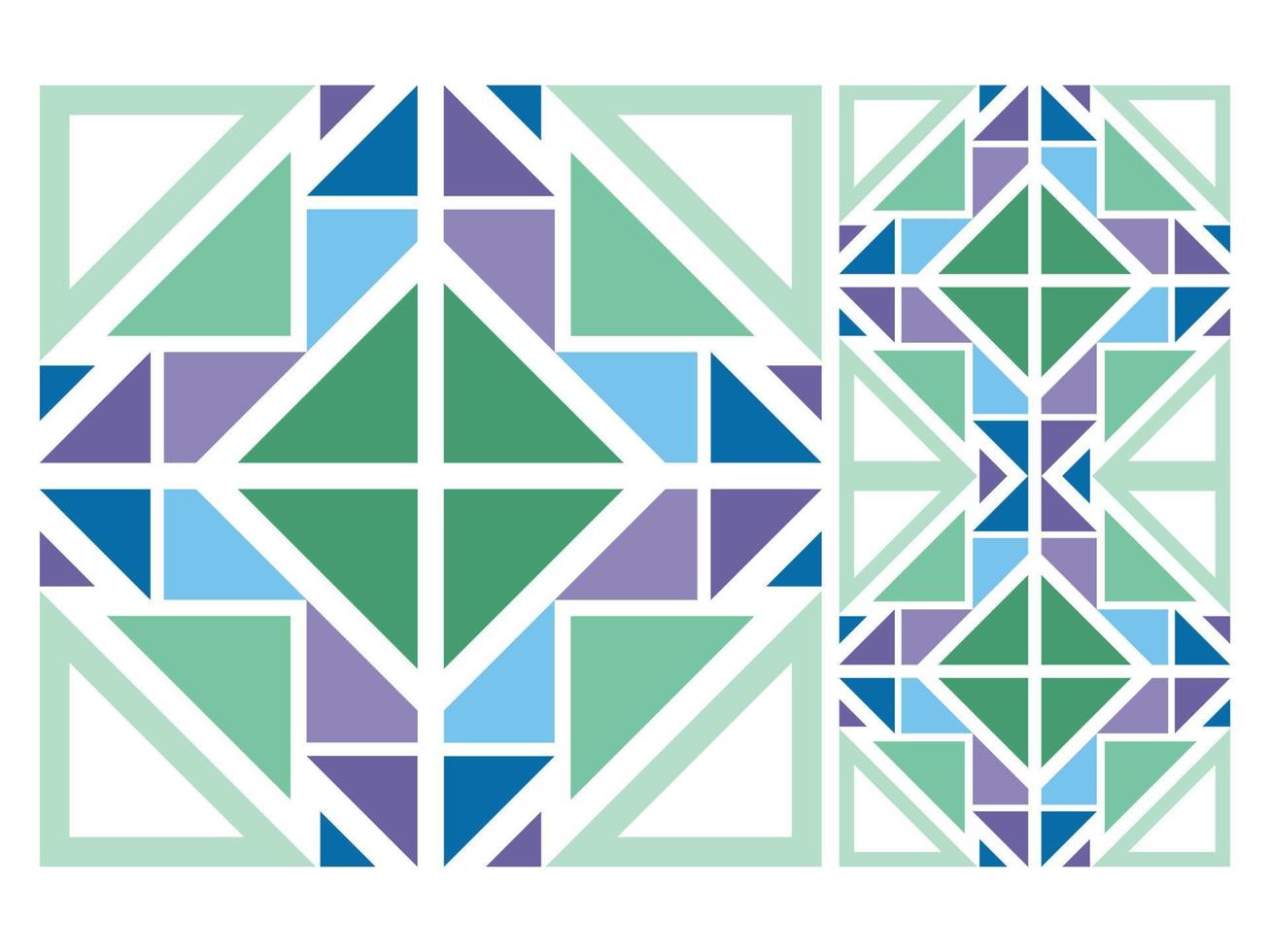 Seamless Pattern Colorful Geometric Abstract Shape Free Vector
