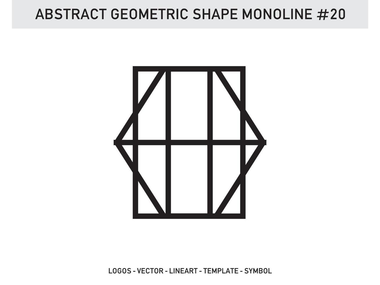 ornamento monoline geométrico elemento símbolo azulejo gratis vector