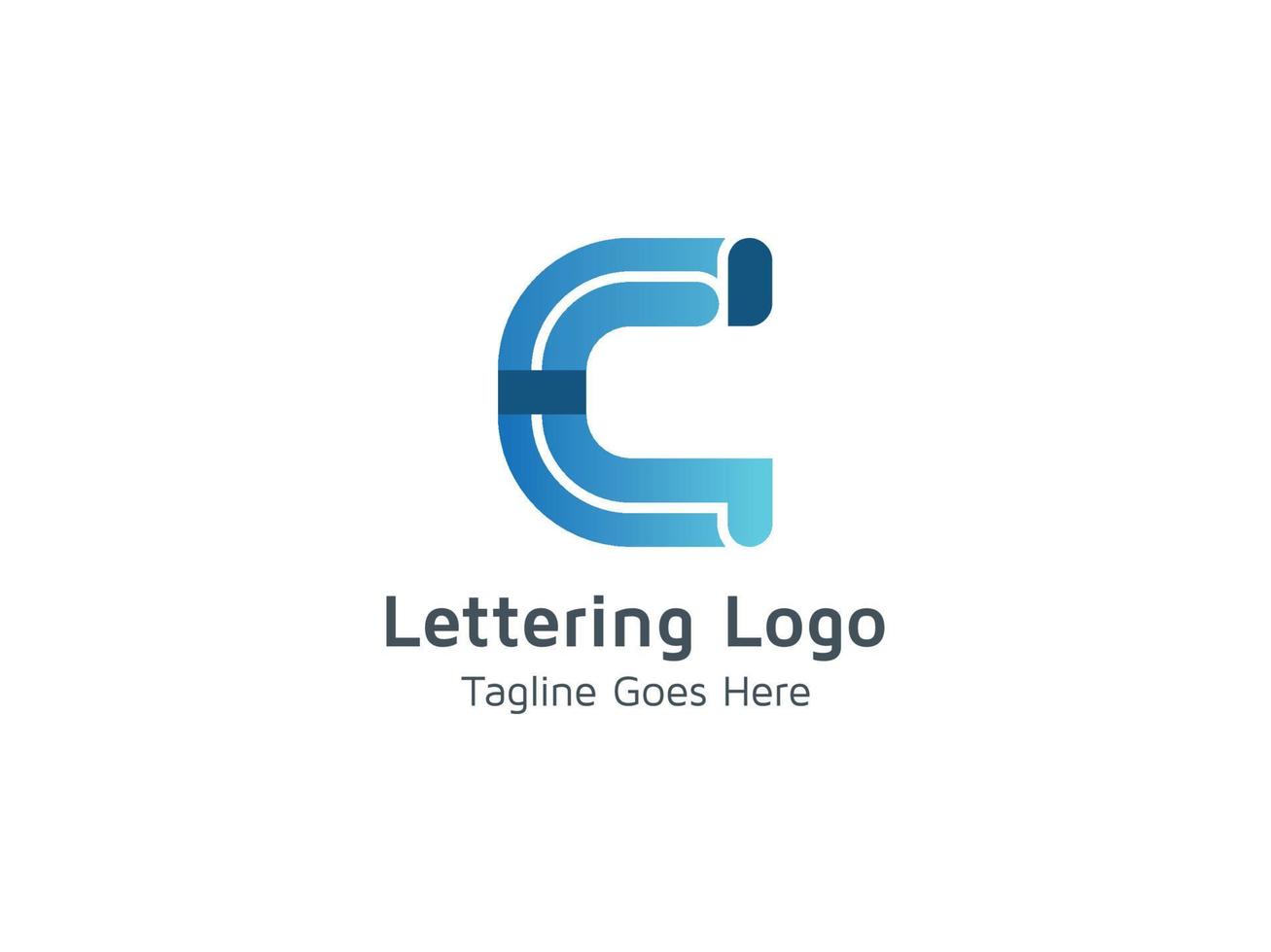 plantilla de diseño de logotipo de letra c creativa vector abstracto pro gratis