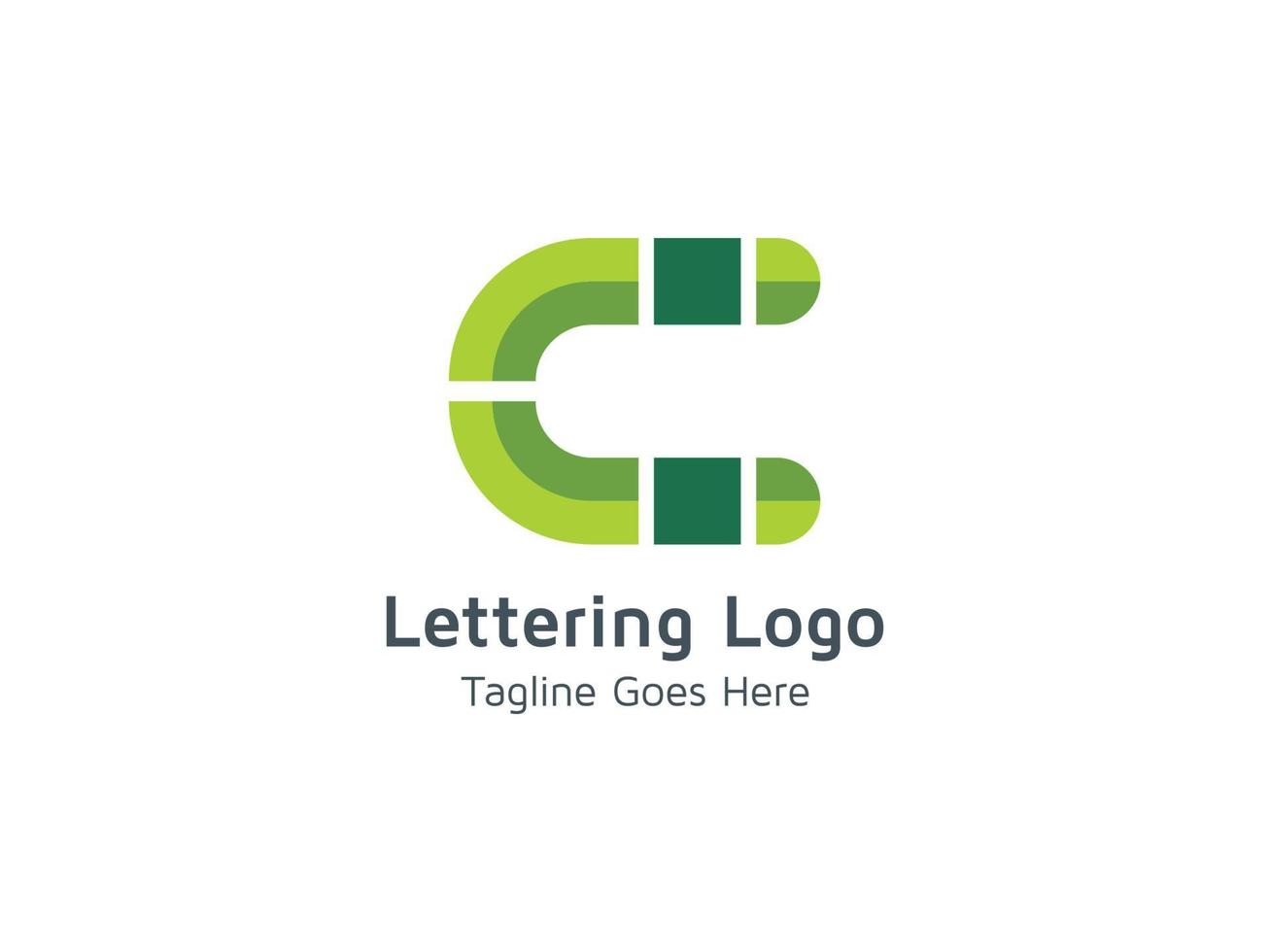 plantilla de diseño de logotipo inicial de letra c creativa vector gratis