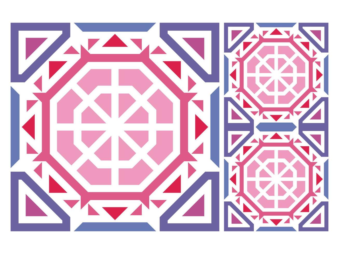 Seamless Pattern Colorful Geometric Abstract Shape Free Vector