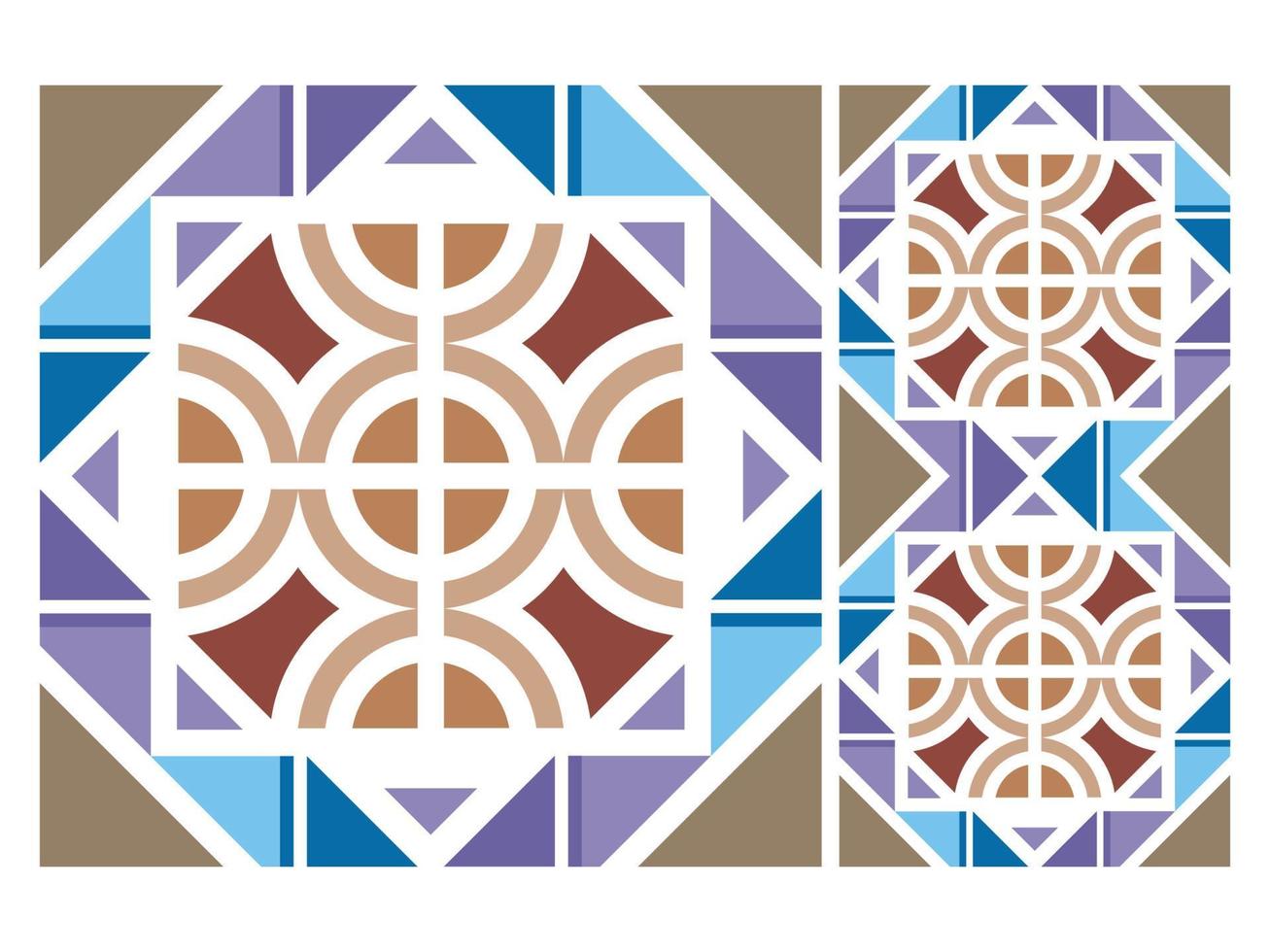 Seamless Pattern Colorful Geometric Abstract Shape Free Vector