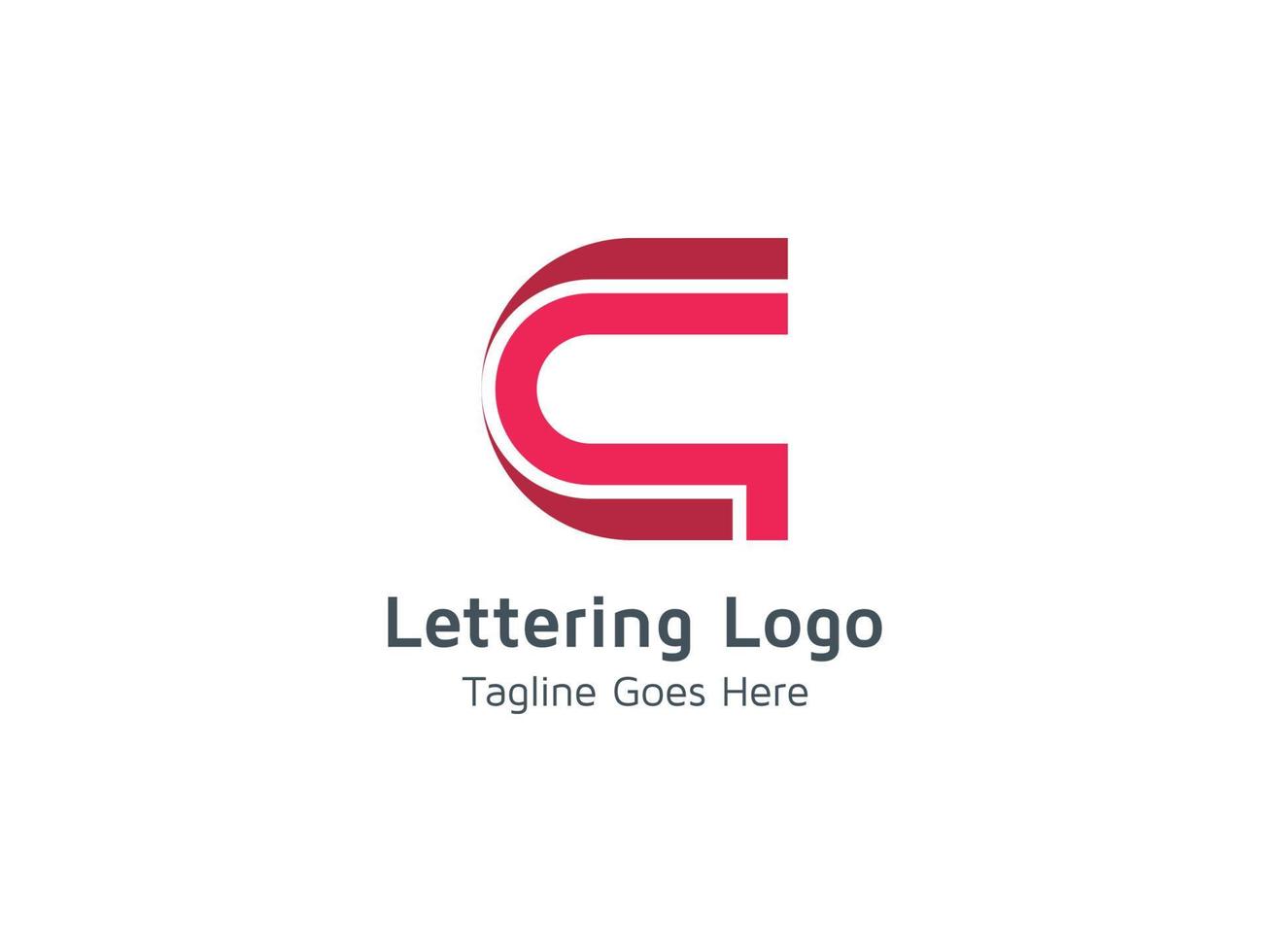 plantilla de diseño de logotipo inicial de letra c creativa vector gratis
