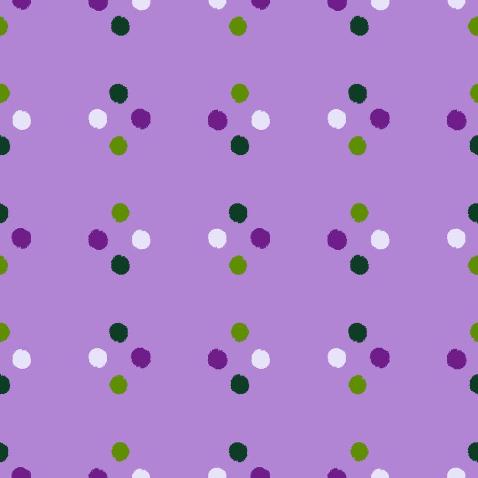 Pom poms of seamless pattern. Hand drawn cute background. vector