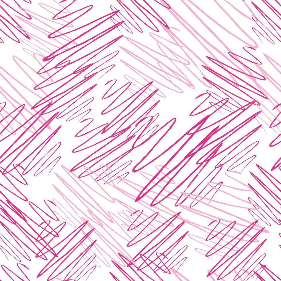 Soundwave seamless pattern. Curve waves background. vector