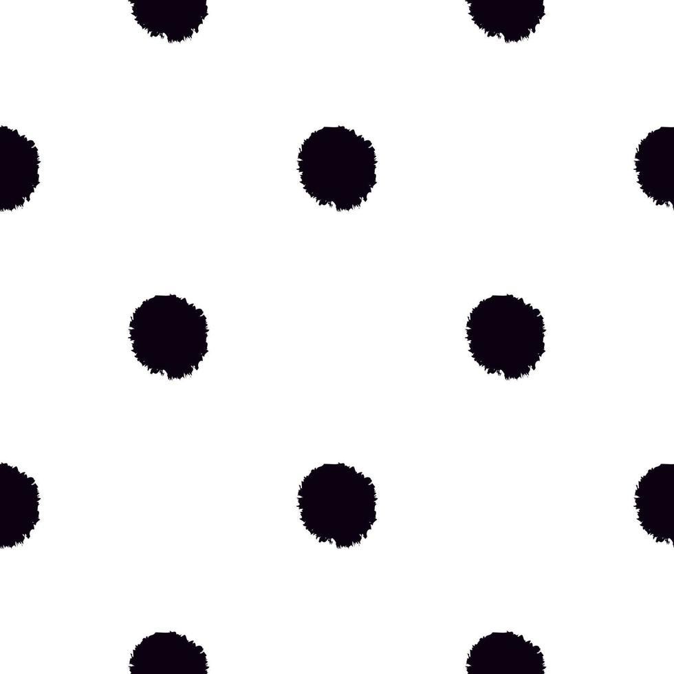 Pom poms of seamless pattern. Hand drawn cute background. vector