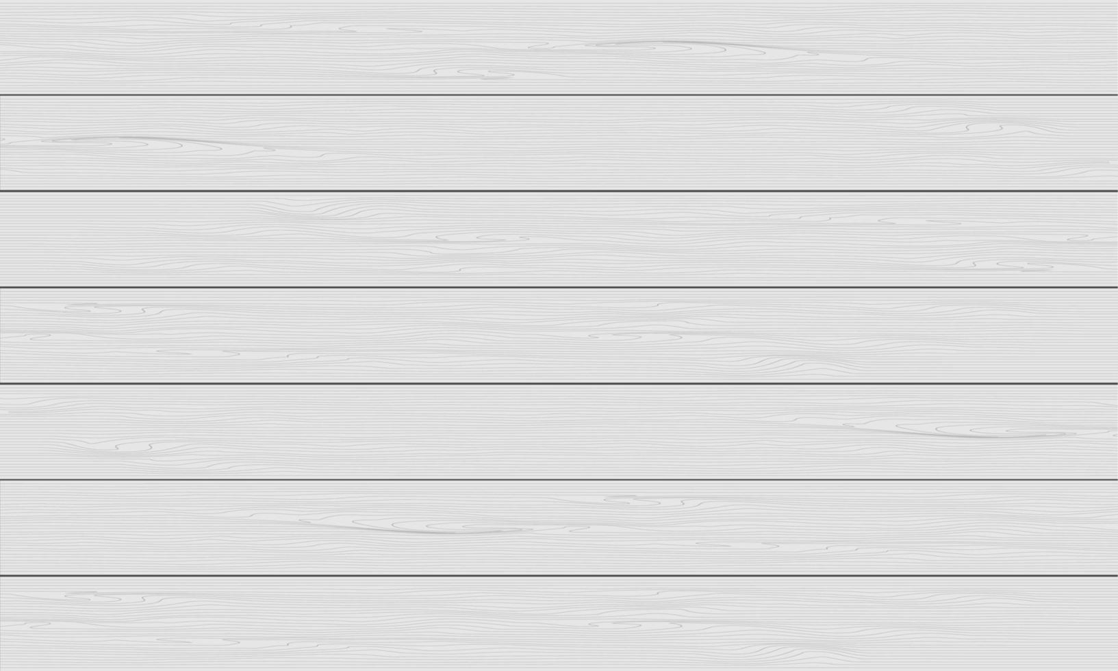 Realistic white wood plank blank space background texture vector